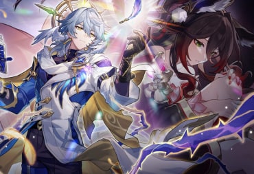 Artwork for Honkai: Star Rail Version 2.7, which depicts new characters Sunday and Fugue